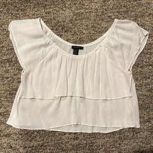 F21 flowy crop top